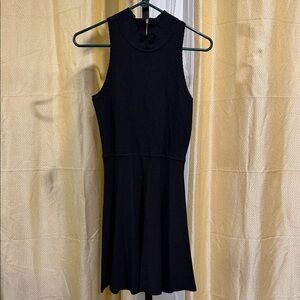 Chic Black Sleeveless Mini Dress